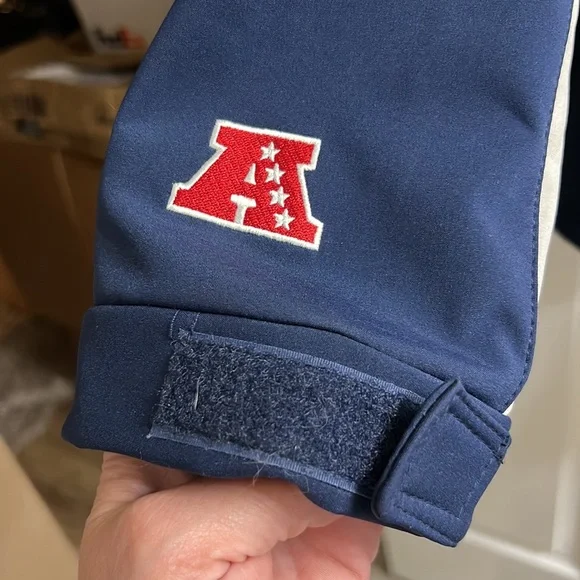 NWOT 🏈 NFL NEW ENGLAND PATRIOTS LIGHTWEIGHT FLEECE LINED JACKET Size Men’s L - Picture 6 of 10